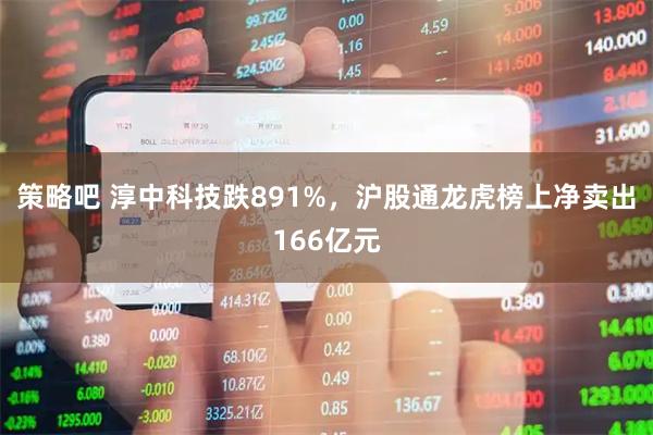 策略吧 淳中科技跌891%，沪股通龙虎榜上净卖出166亿元
